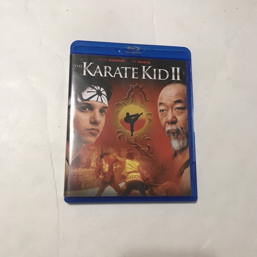 Karate Kid II Movie Blue Ray Disc Open 3812